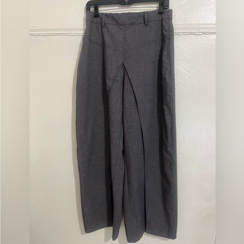 URBAN REVIVO Elegant Trousers Dark Gray Dress Pants for Sophisticated Style